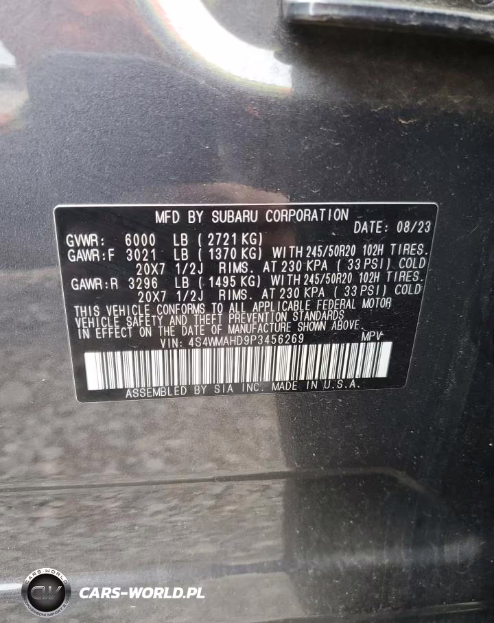 2023 Subaru Ascent Premium VIN:4S4WMAHD9P3456269 - 14