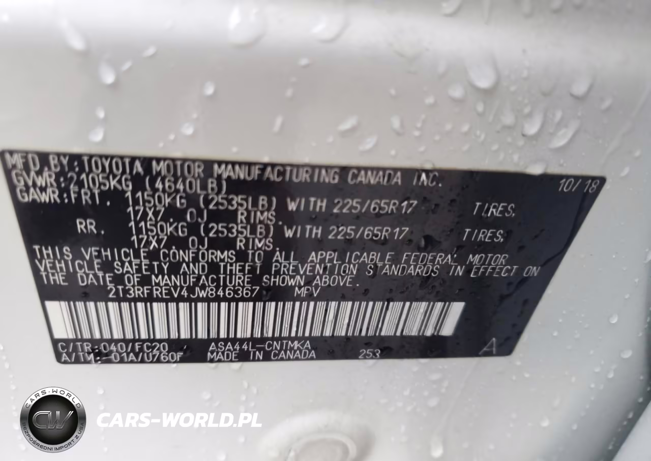 2018 Toyota Rav4 Xle VIN:2T3RFREV4JW846367 - 14