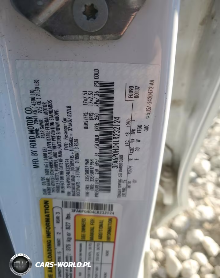 2020 Ford Fusion Se VIN:3FA6P0HD4LR232124 - 12
