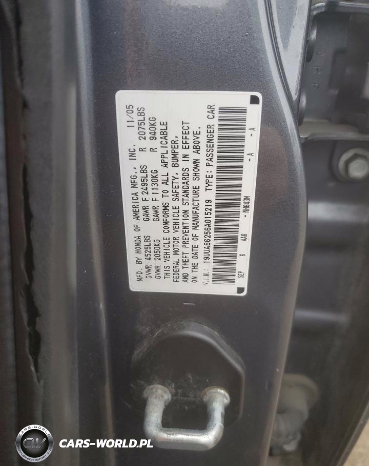 2006 Acura 3.2Tl VIN:19UUA66256A015219 - 12