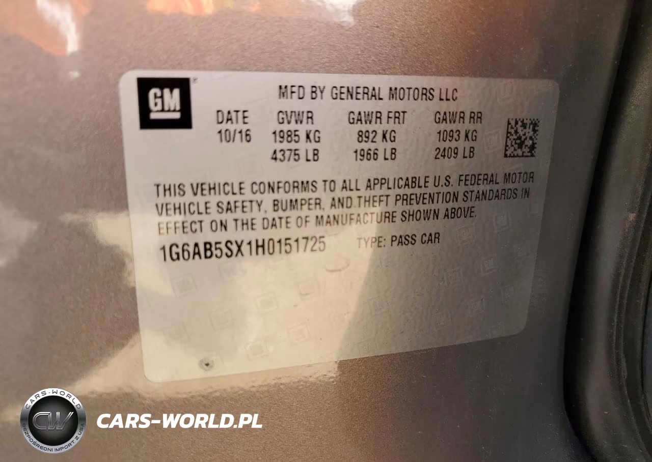 2017 Cadillac Ats Luxury VIN:1G6AB5SX1H0151725 - 12