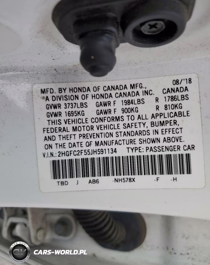 2018 Honda Civic Lx VIN:2HGFC2F55JH591134 - 12
