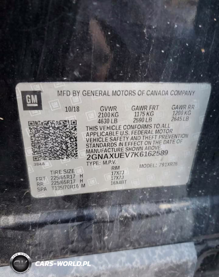2019 Chevrolet Equinox Lt VIN:2GNAXUEV7K6162589 - 13