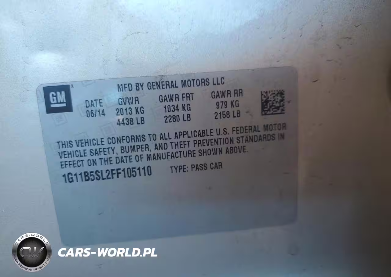 2015 Chevrolet Malibu Ls VIN:1G11B5SL2FF105110 - 12