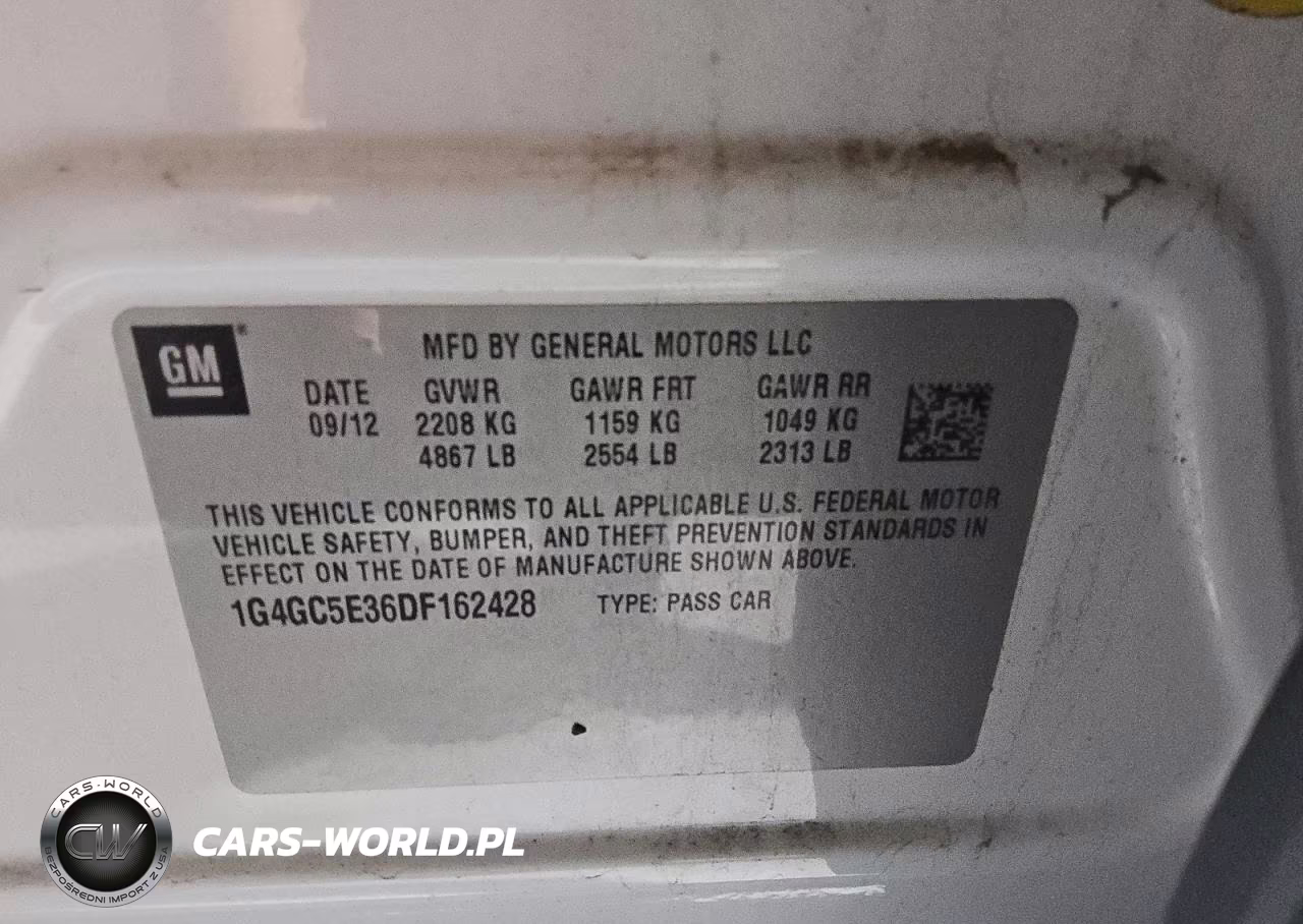 2013 Buick Lacrosse VIN:1G4GC5E36DF162428 - 12