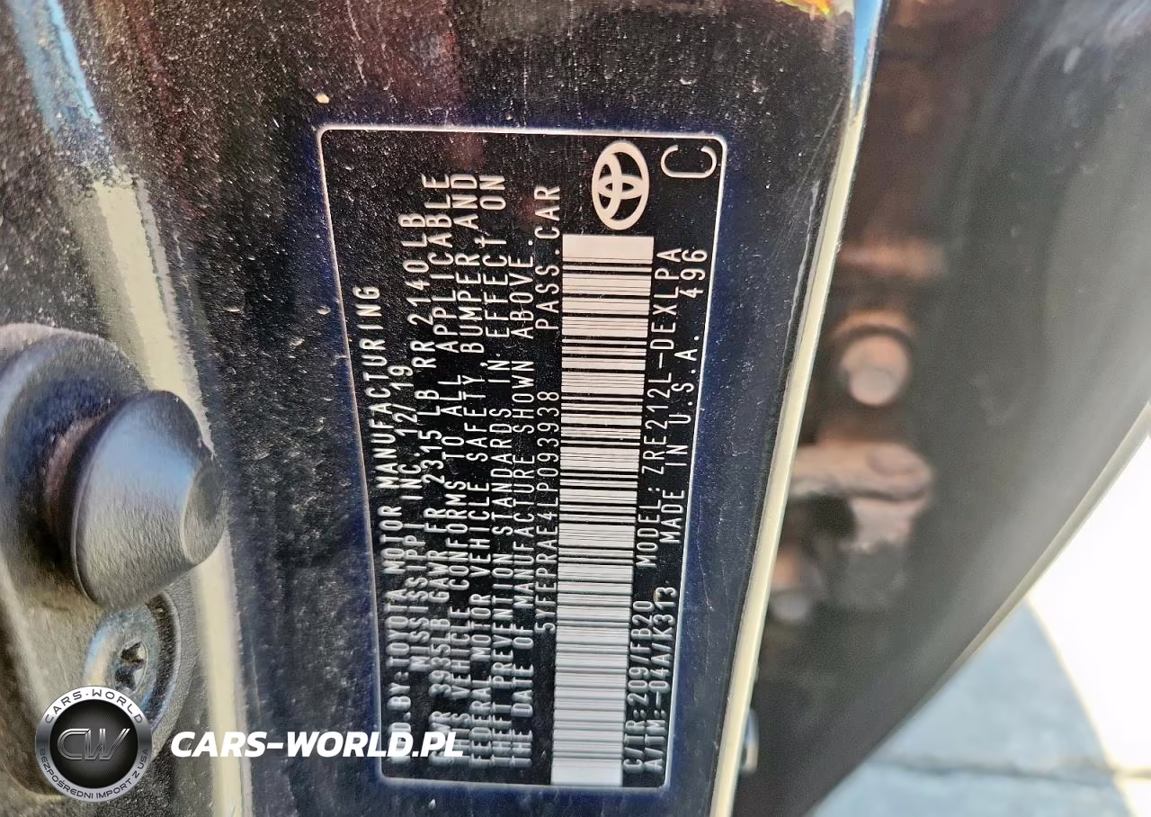 2020 Toyota Corolla Le VIN:5YFEPRAE4LP093938 - 12