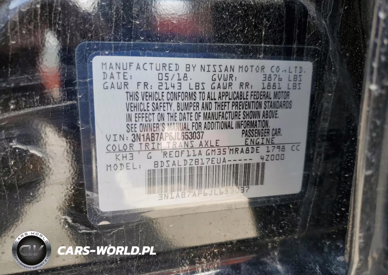 2018 Nissan Sentra S VIN:3N1AB7AP6JL653037 - 12