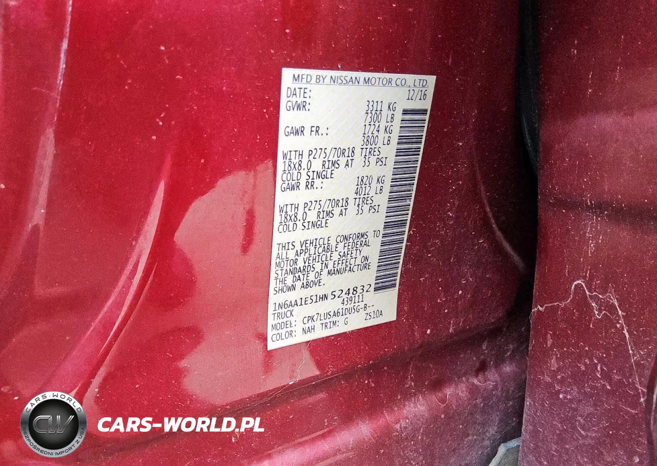 2017 Nissan Titan Sv VIN:1N6AA1E51HN524832 - 12