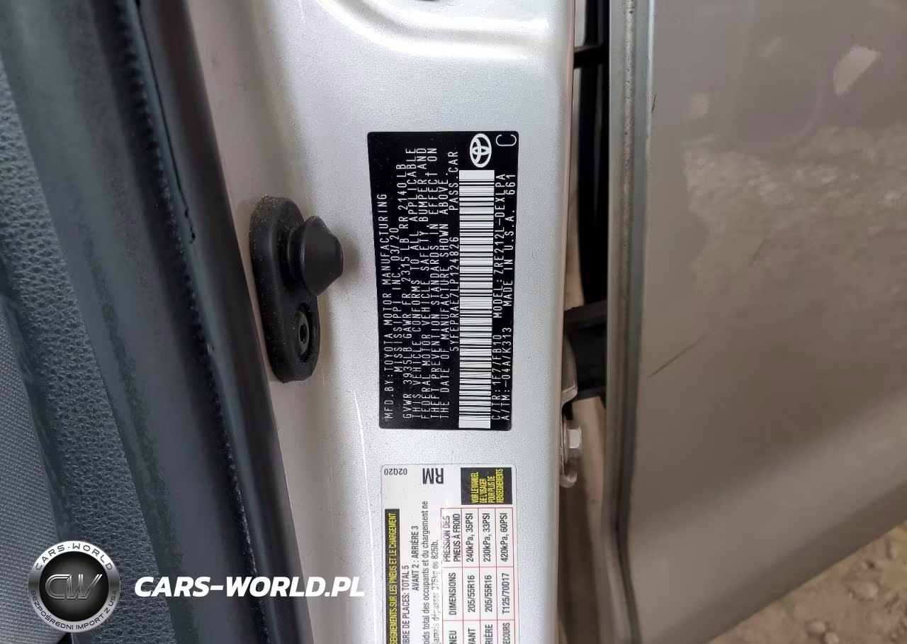 2020 Toyota Corolla Le VIN:5YFEPRAE7LP124826 - 13