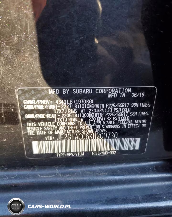 2019 Subaru Crosstrek Premium VIN:JF2GTACC6KH200730 - 14