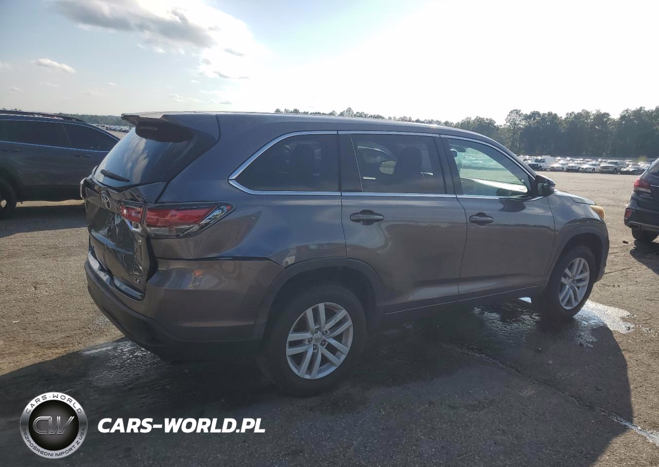 2015 Toyota Highlander Le VIN:5TDZKRFH1FS067148 - 3