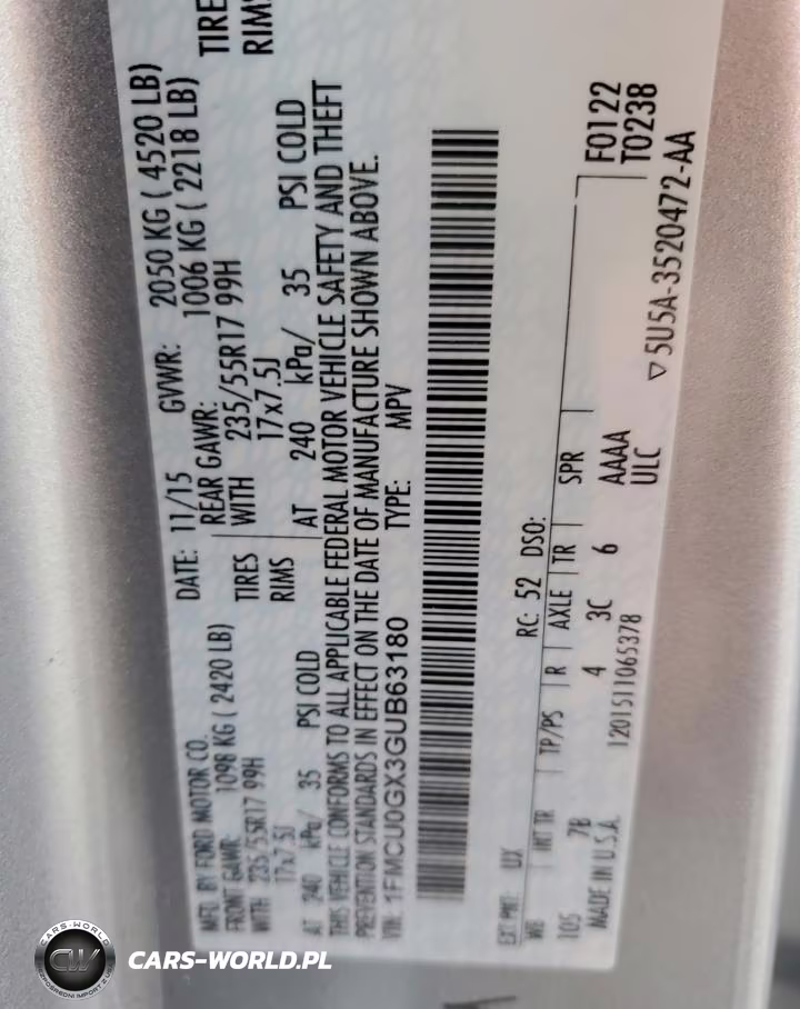 2016 Ford Escape Se VIN:1FMCU0GX3GUB63180 - 13