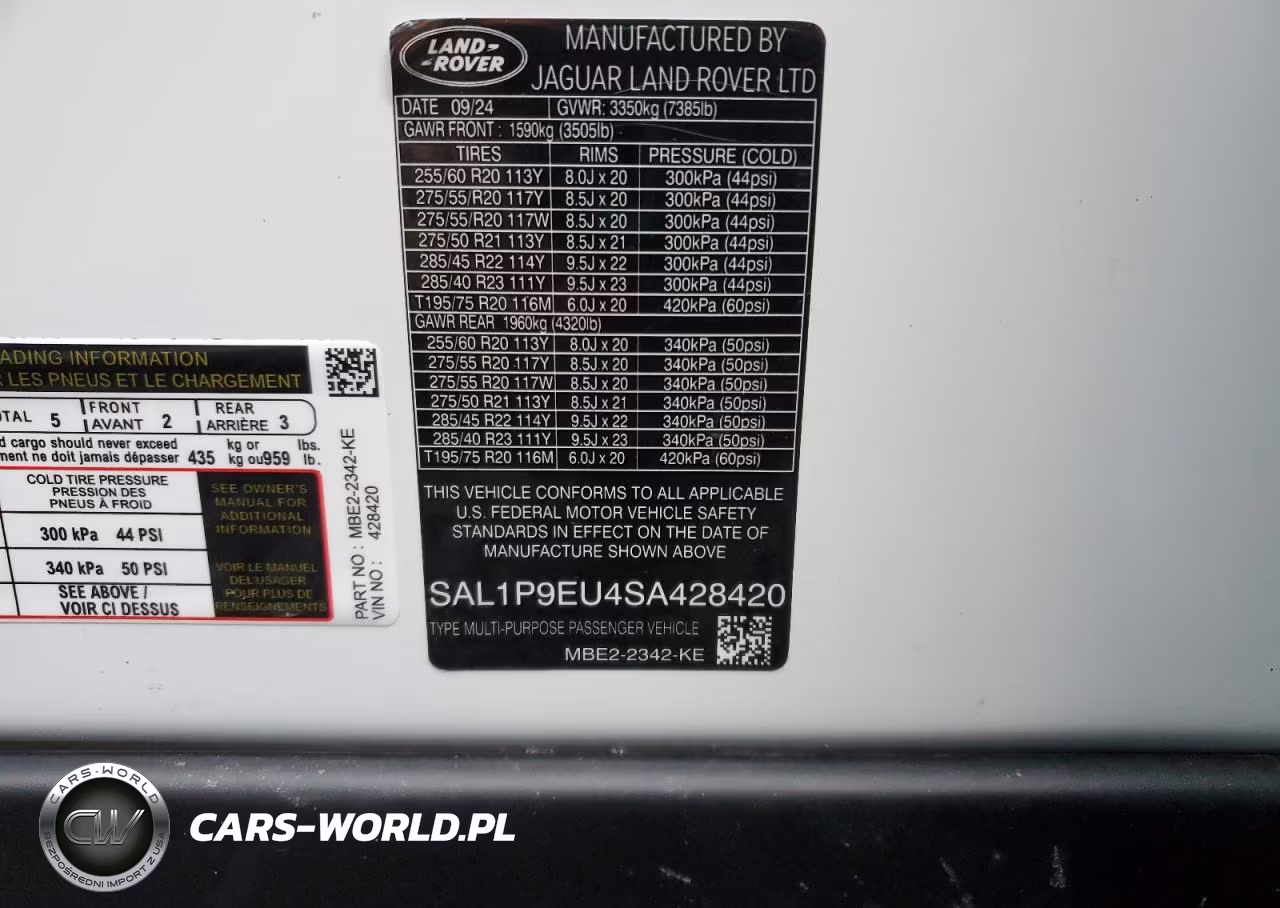 2024 Land Rover Range Rover Sport Se VIN:SAL1P9EU9RA180854 - 13