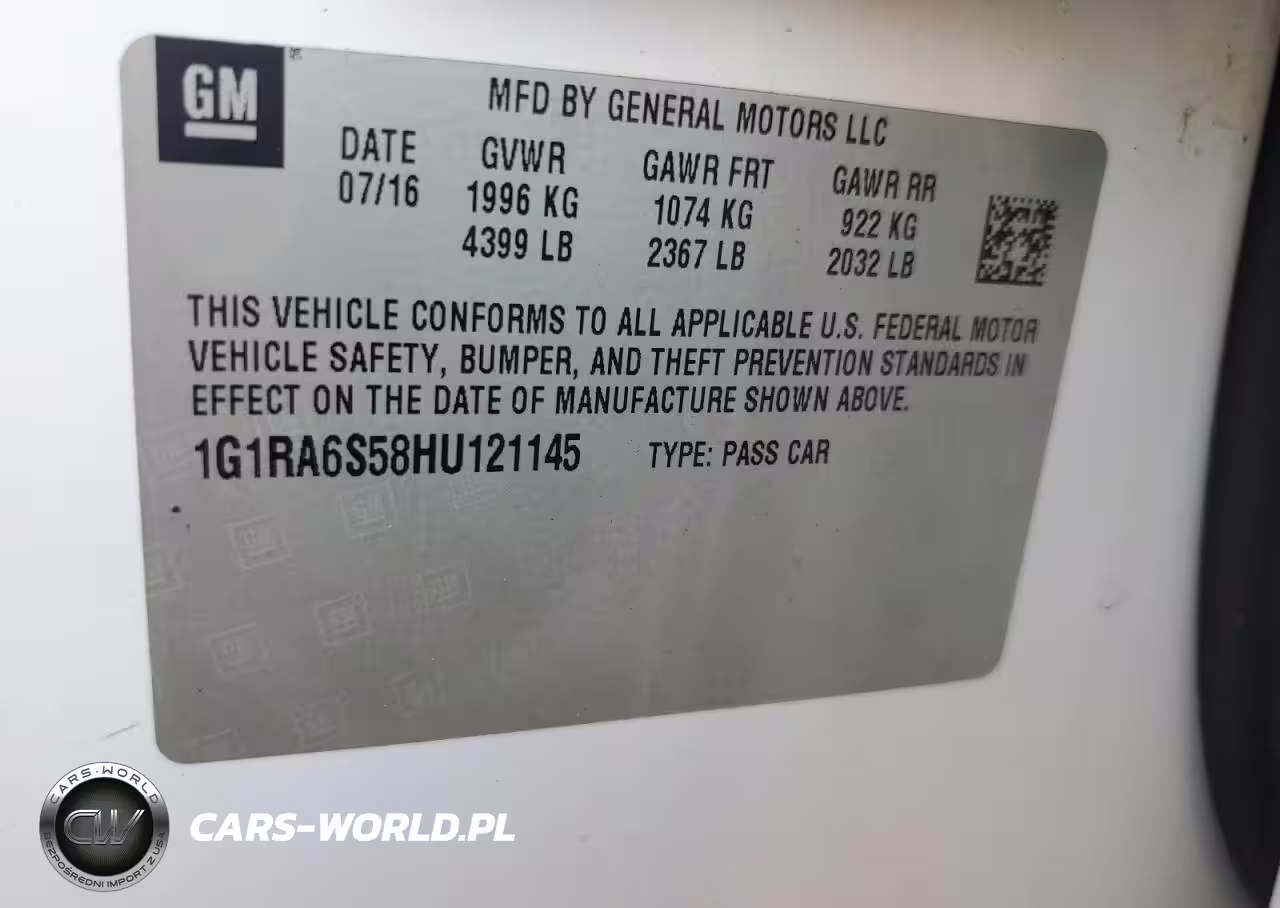 2017 Chevrolet Volt Lt VIN:1G1RA6S58HU121145 - 13