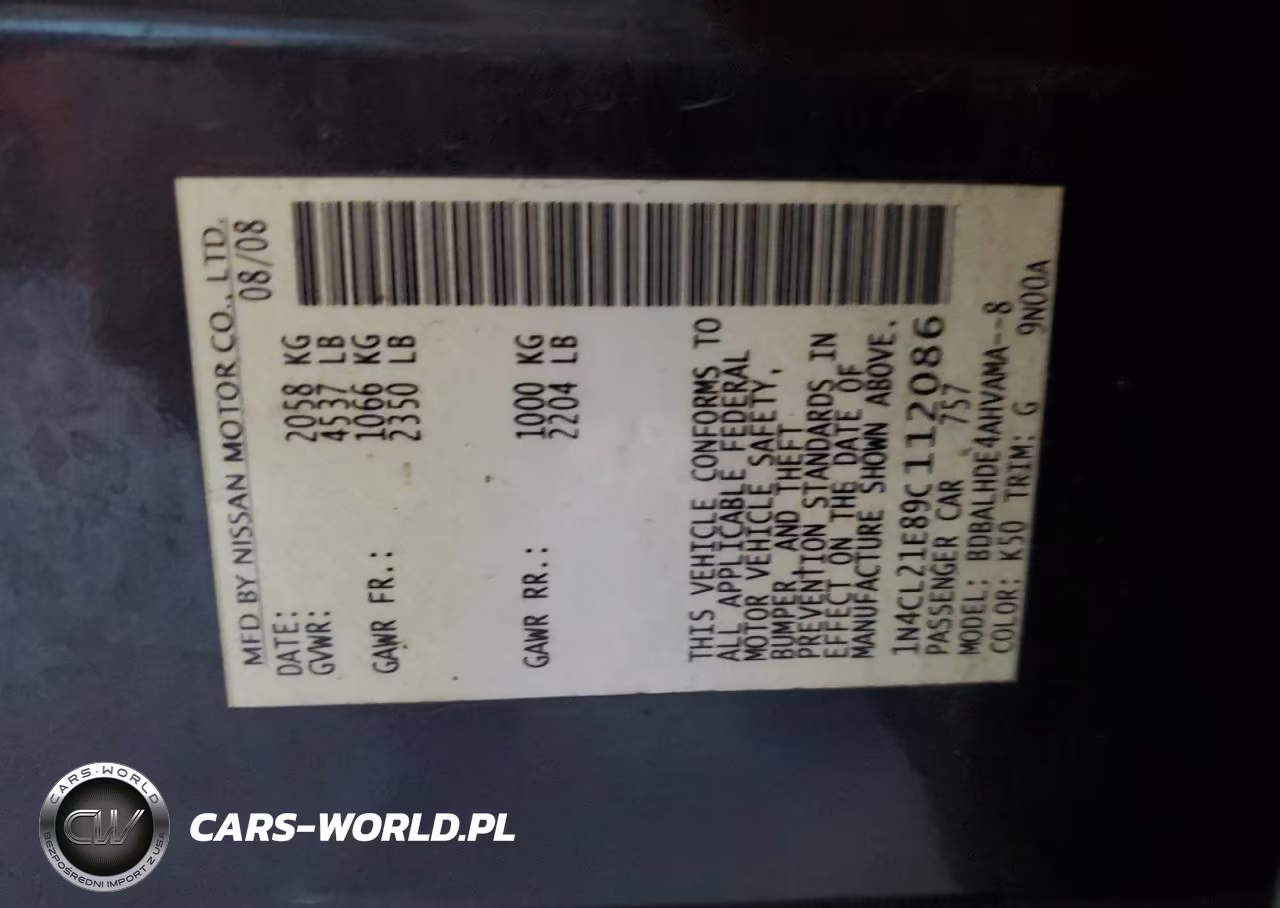 2009 Nissan Altima Hybrid VIN:1N4CL21E89C112086 - 12