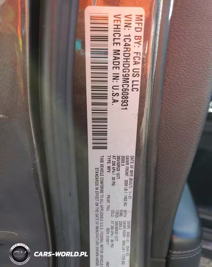 2021 Dodge Durango Gt VIN:1C4RDHDG9MC608931 - 14