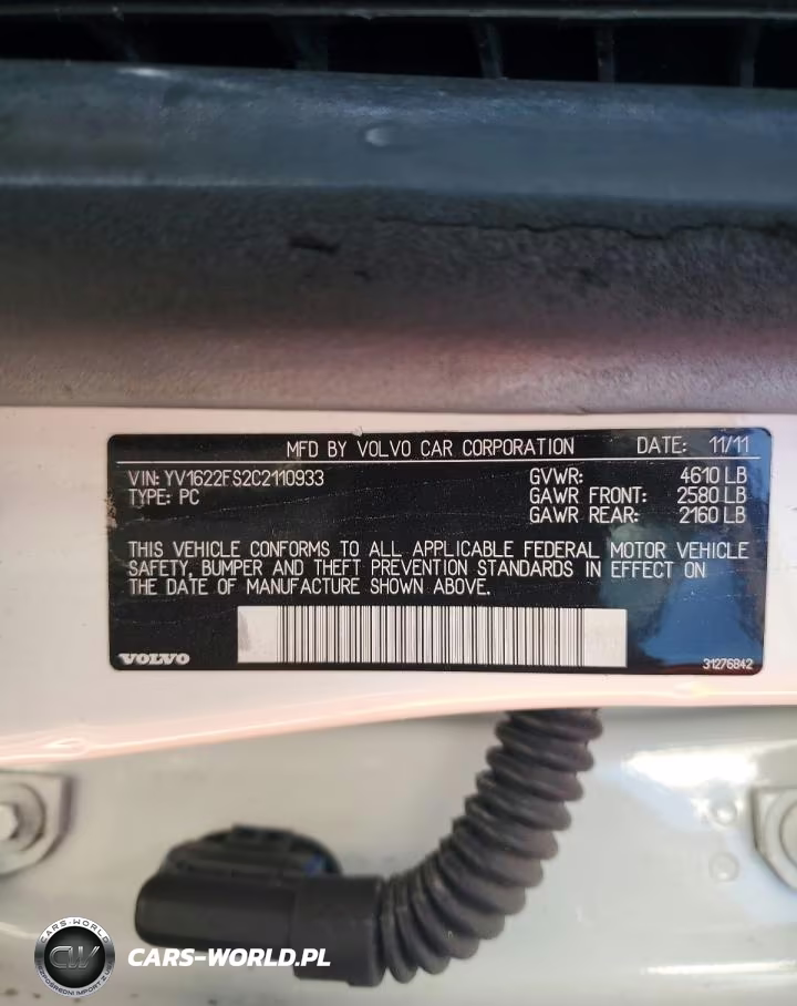 2012 Volvo S60 T5 VIN:YV1622FS2C2110933 - 12