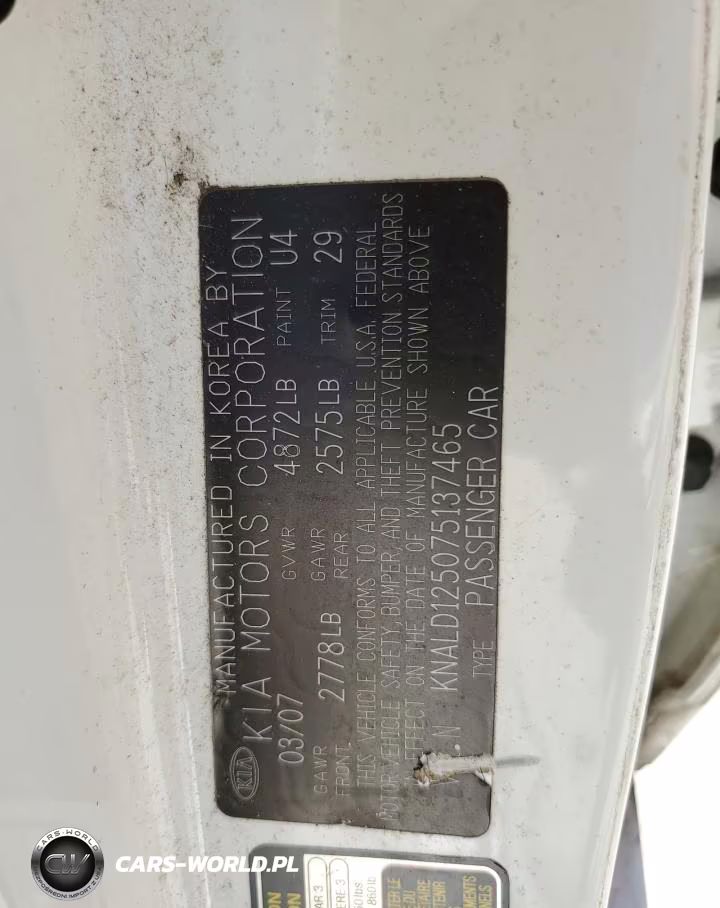 2007 Kia Amanti VIN:KNALD125075137465 - 12