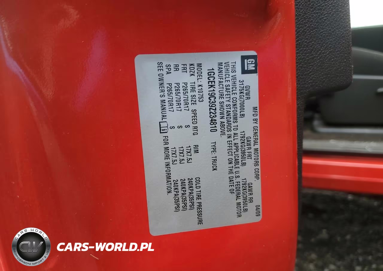 2009 Chevrolet Silverado K1500 VIN:1GCEK19C39Z234810 - 12