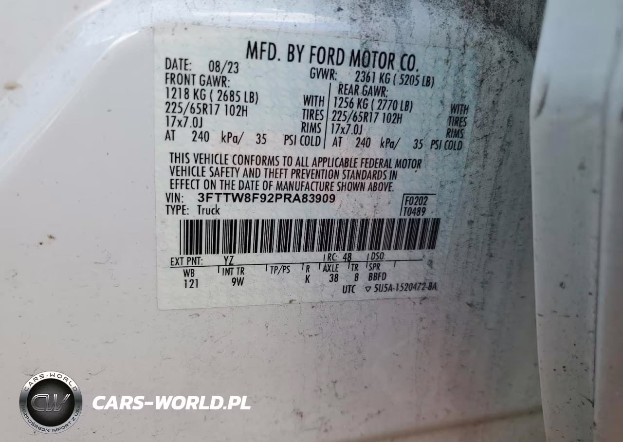 2023 Ford Maverick Xl VIN:3FTTW8F92PRA83909 - 12