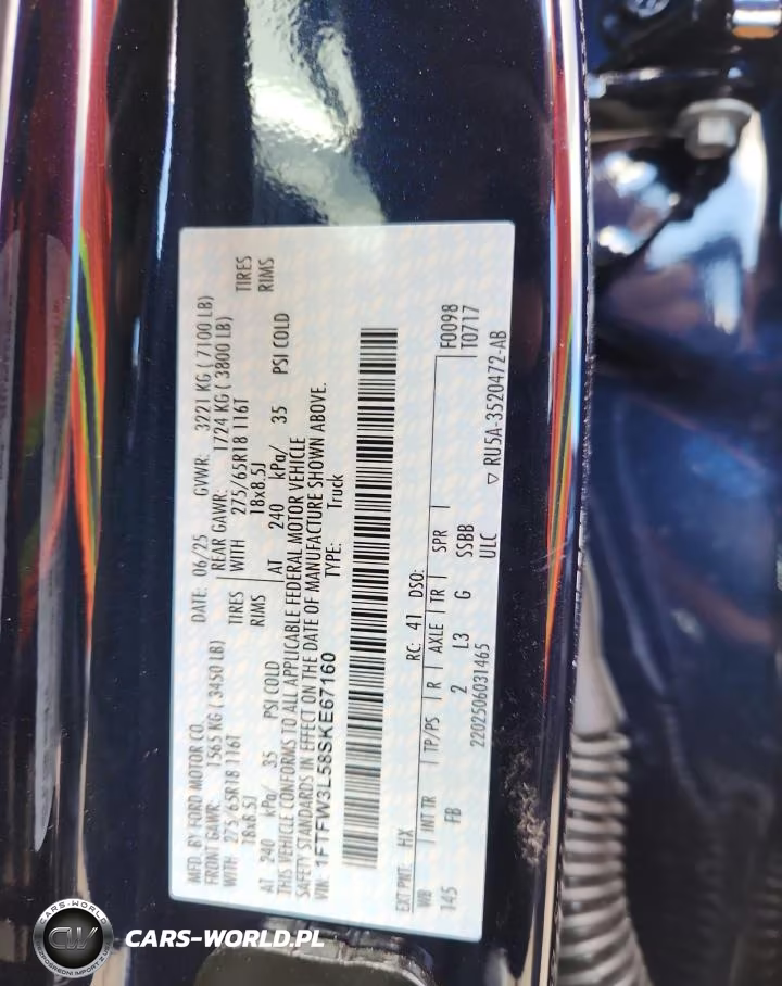 2025 Ford F150 Xlt VIN:1FTFW3L58SKE67160 - 12