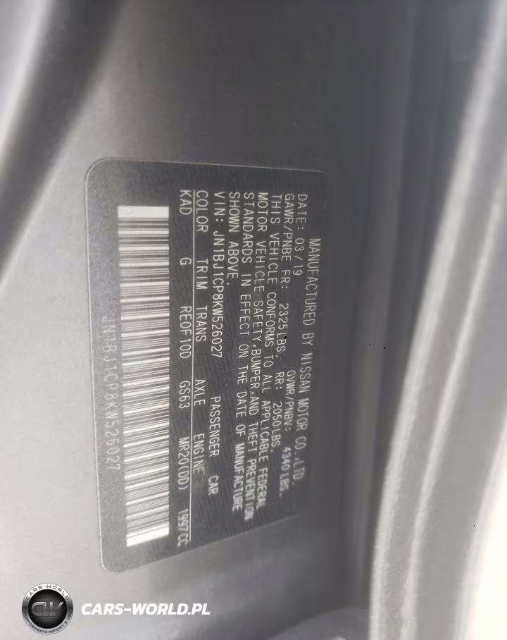 2019 Nissan Rogue Sport S VIN:JN1BJ1CP8KW526027 - 12