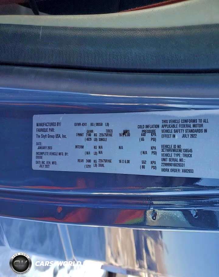 2022 Ram Promaster 3500 Delivery Van VIN:3C7WRVMGXNE136545 - 13