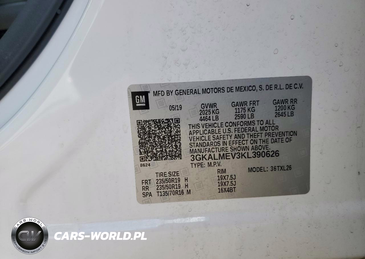 2019 GMC Terrain Sle VIN:3GKALMEV3KL390626 - 12