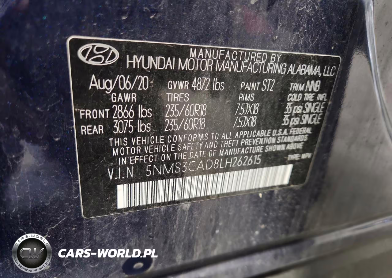 2020 Hyundai Santa Fe Sel VIN:5NMS3CAD8LH262615 - 14