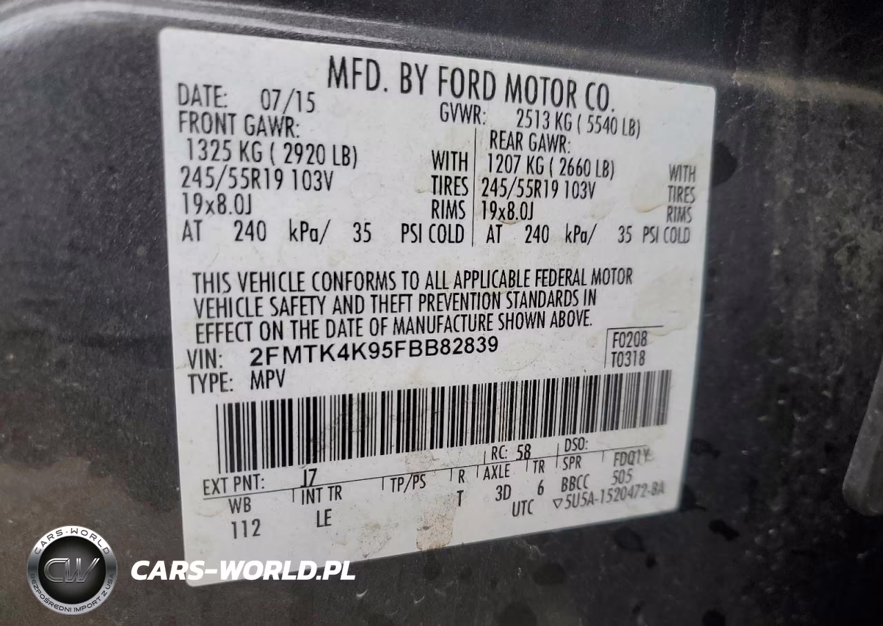 2015 Ford Edge Titanium VIN:2FMTK4K95FBB82839 - 13