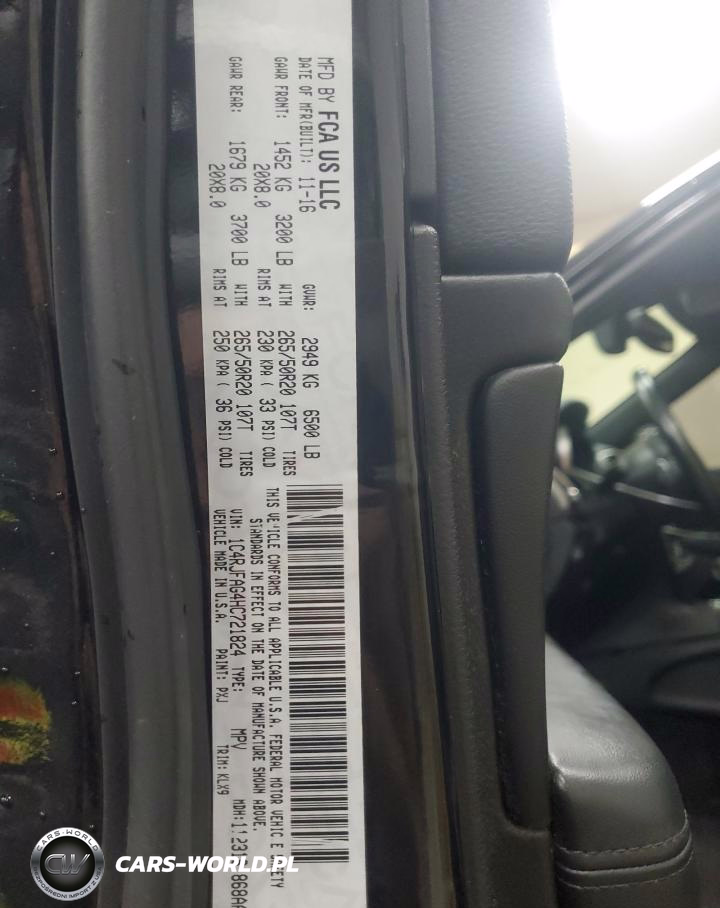 2017 Jeep Grand Cherokee Laredo VIN:1C4RJFAG4HC721824 - 13