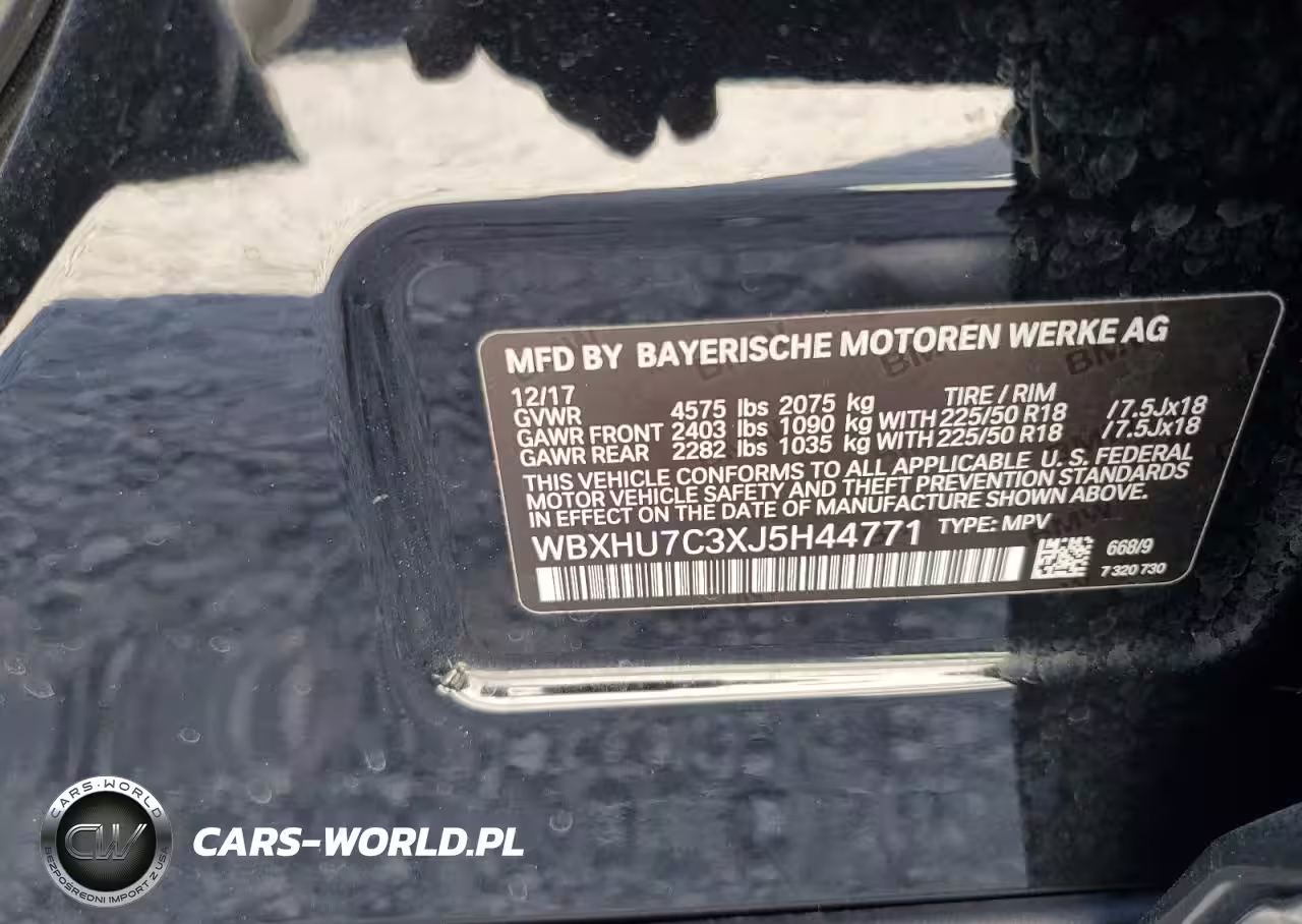 2018 BMW X1 Sdrive28I VIN:WBXHU7C3XJ5H44771 - 13