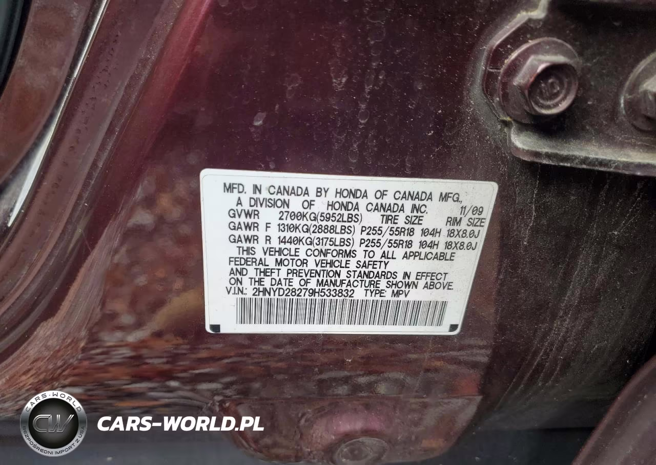 2009 Acura Mdx VIN:2HNYD28279H533832 - 13