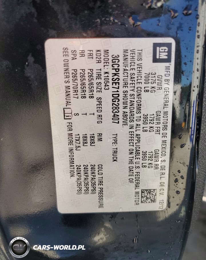 2013 Chevrolet Silverado K1500 Lt VIN:3GCPKSE71DG283407 - 12