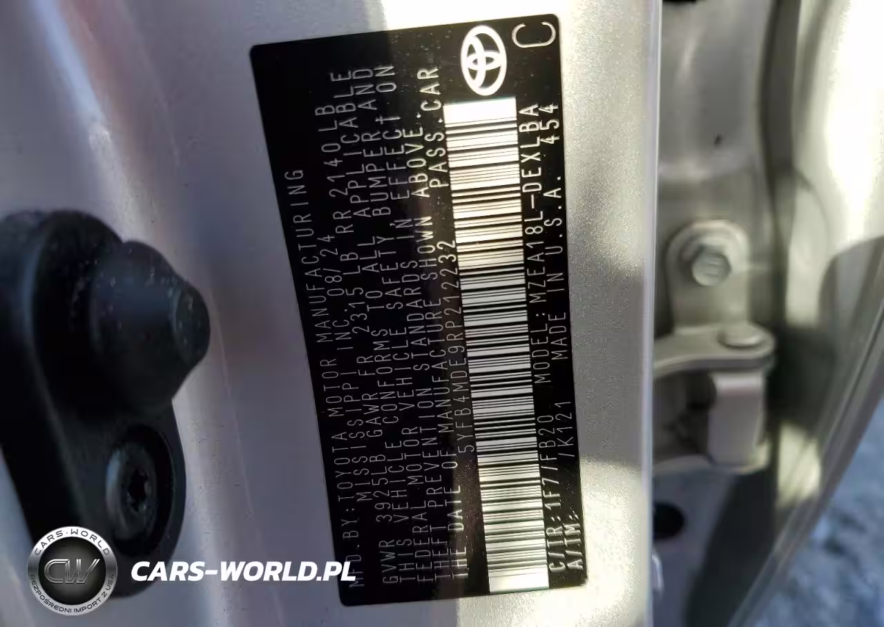 2024 Toyota Corolla Le VIN:5YFB4MDE9RP212232 - 14