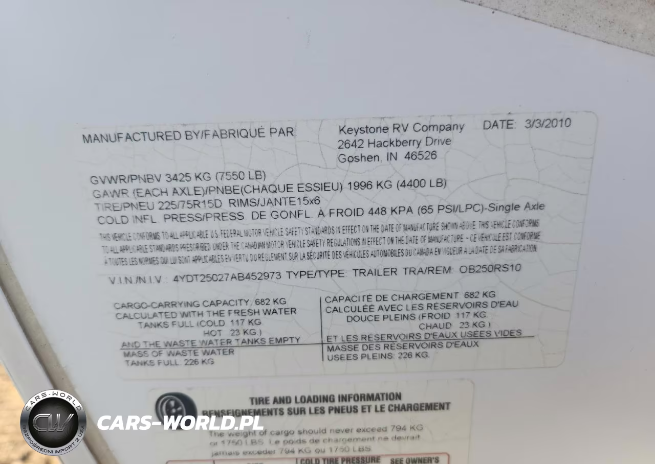 2010 Keystone Outback Ob250Rs10 Camper VIN:4YDT25027AB452973 - 10