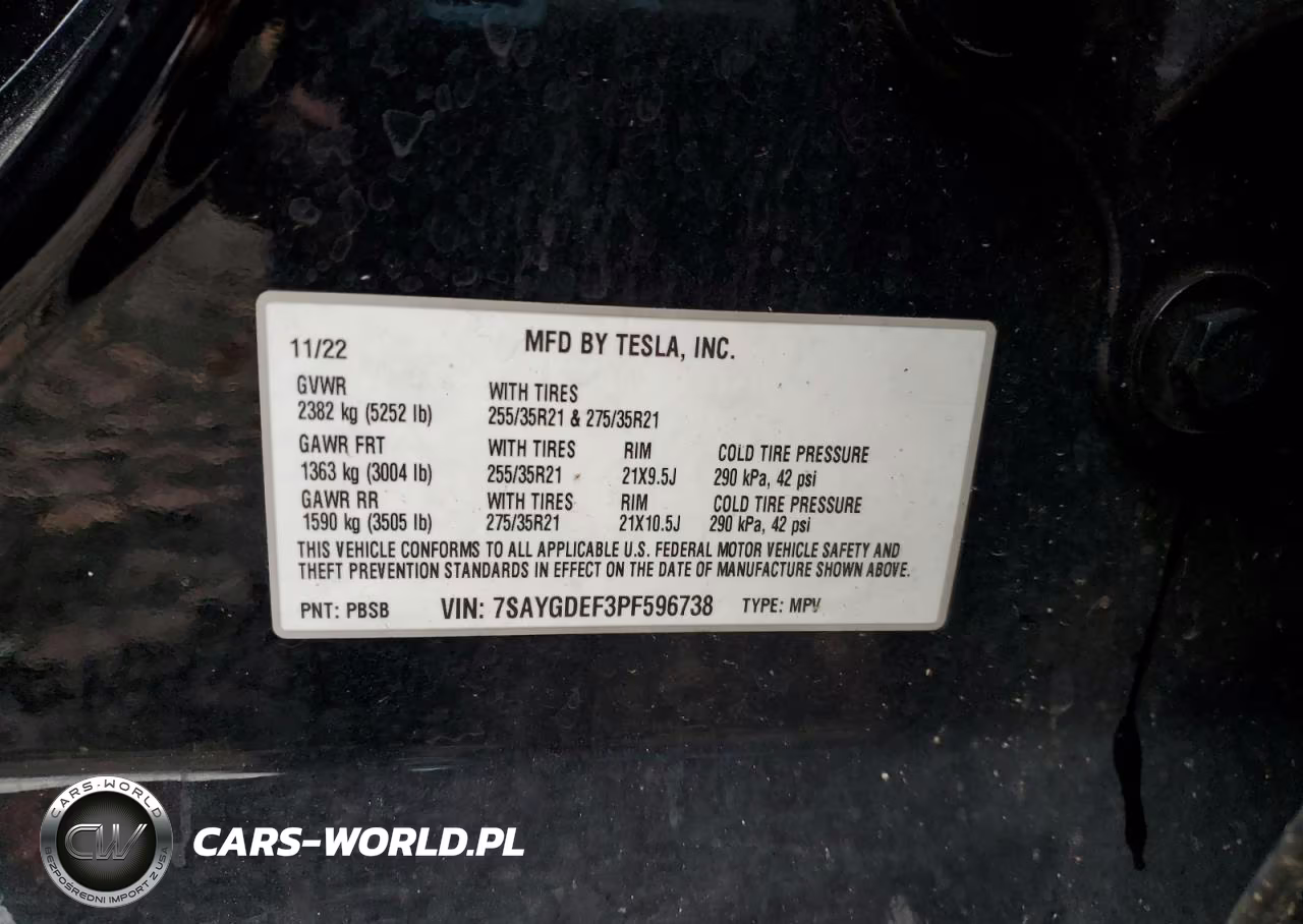 2023 Tesla Model Y VIN:7SAYGDEF3PF596738 - 14