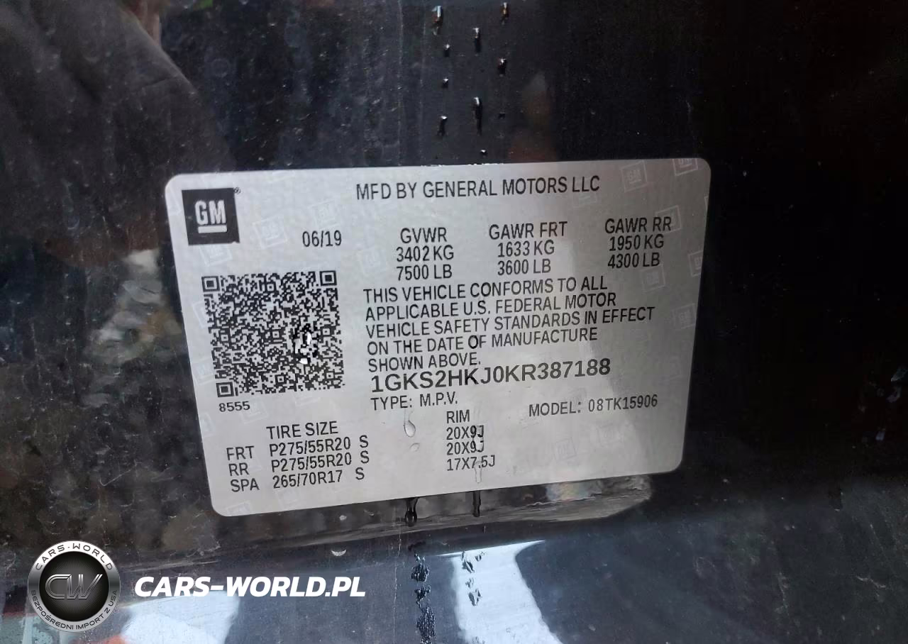 2019 GMC Yukon Xl Denali VIN:1GKS2HKJ0KR387188 - 14