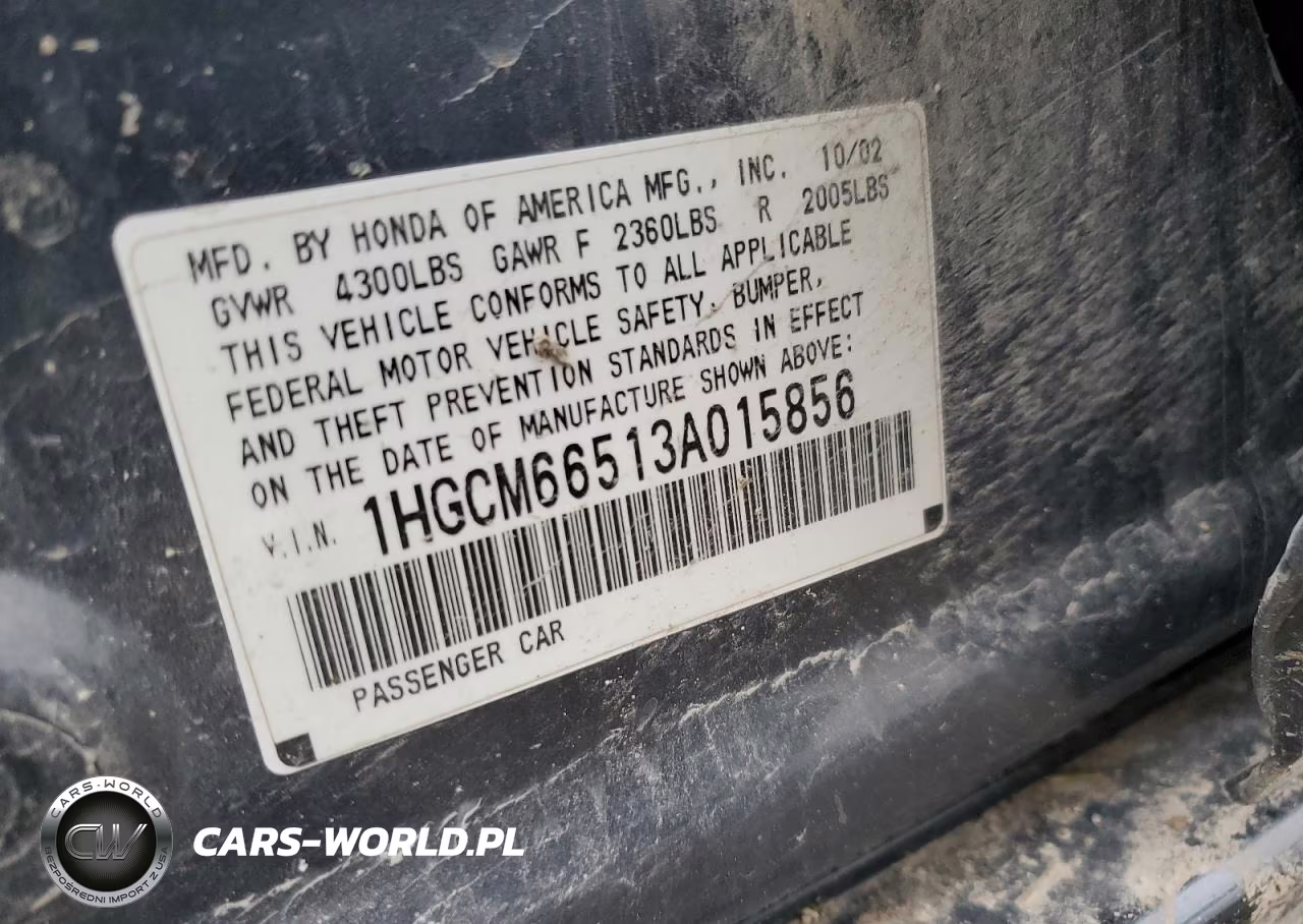 2003 Honda Accord Ex VIN:1HGCM66513A015856 - 12