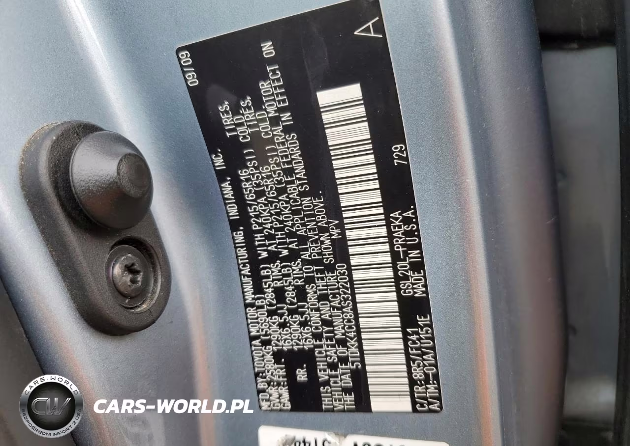 2010 Toyota Sienna Ce VIN:5TDKK4CC8AS322030 - 13
