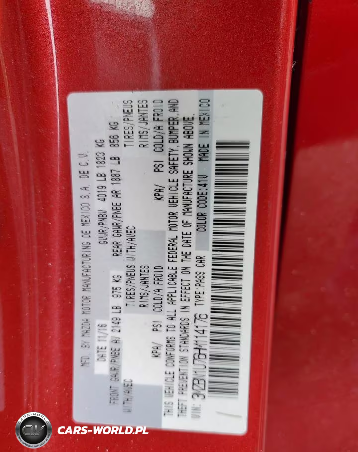 2017 Mazda 3 Sport VIN:3MZBN1U76HM114176 - 12