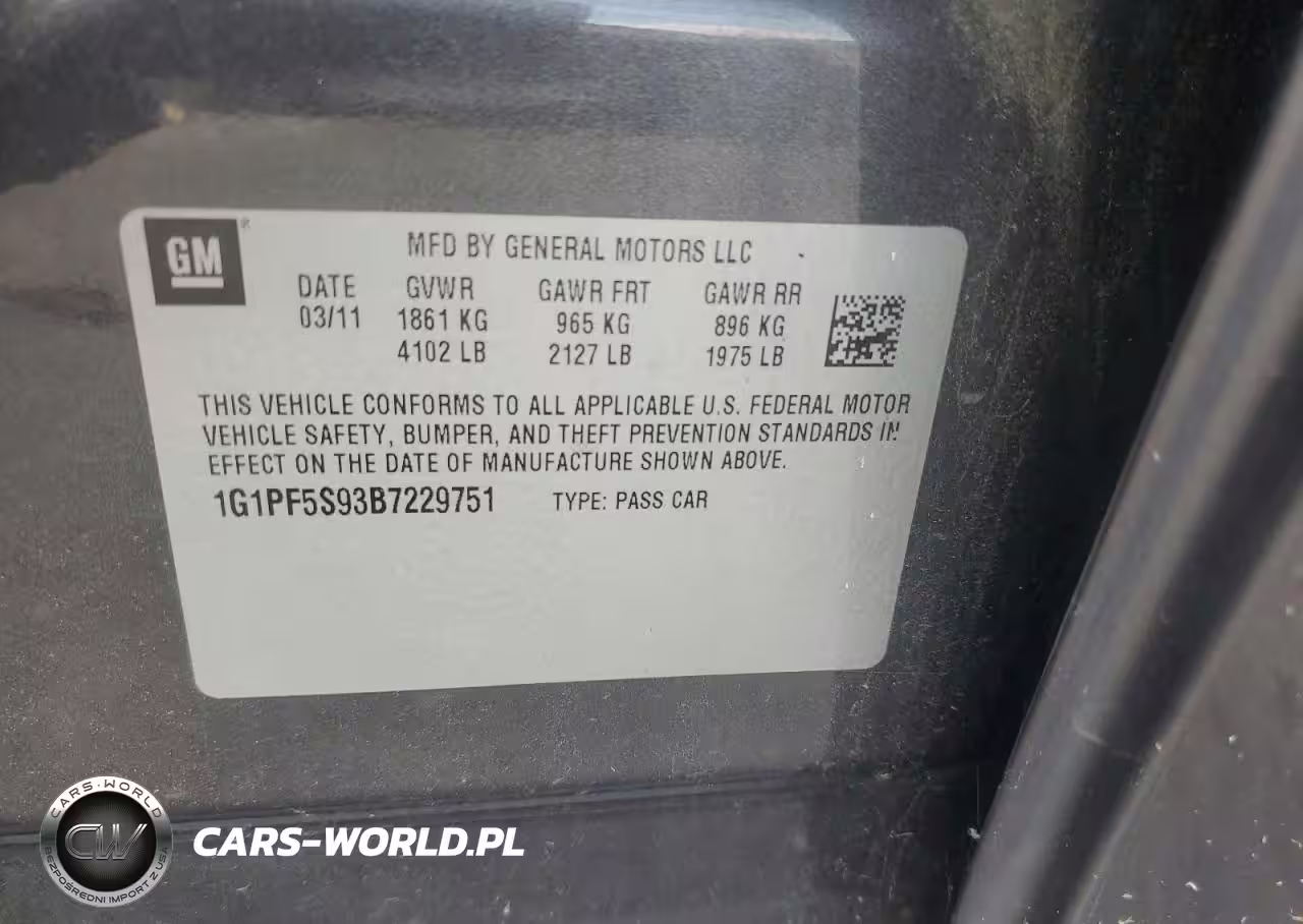 2011 Chevrolet Cruze Lt VIN:1G1PF5S93B7229751 - 12