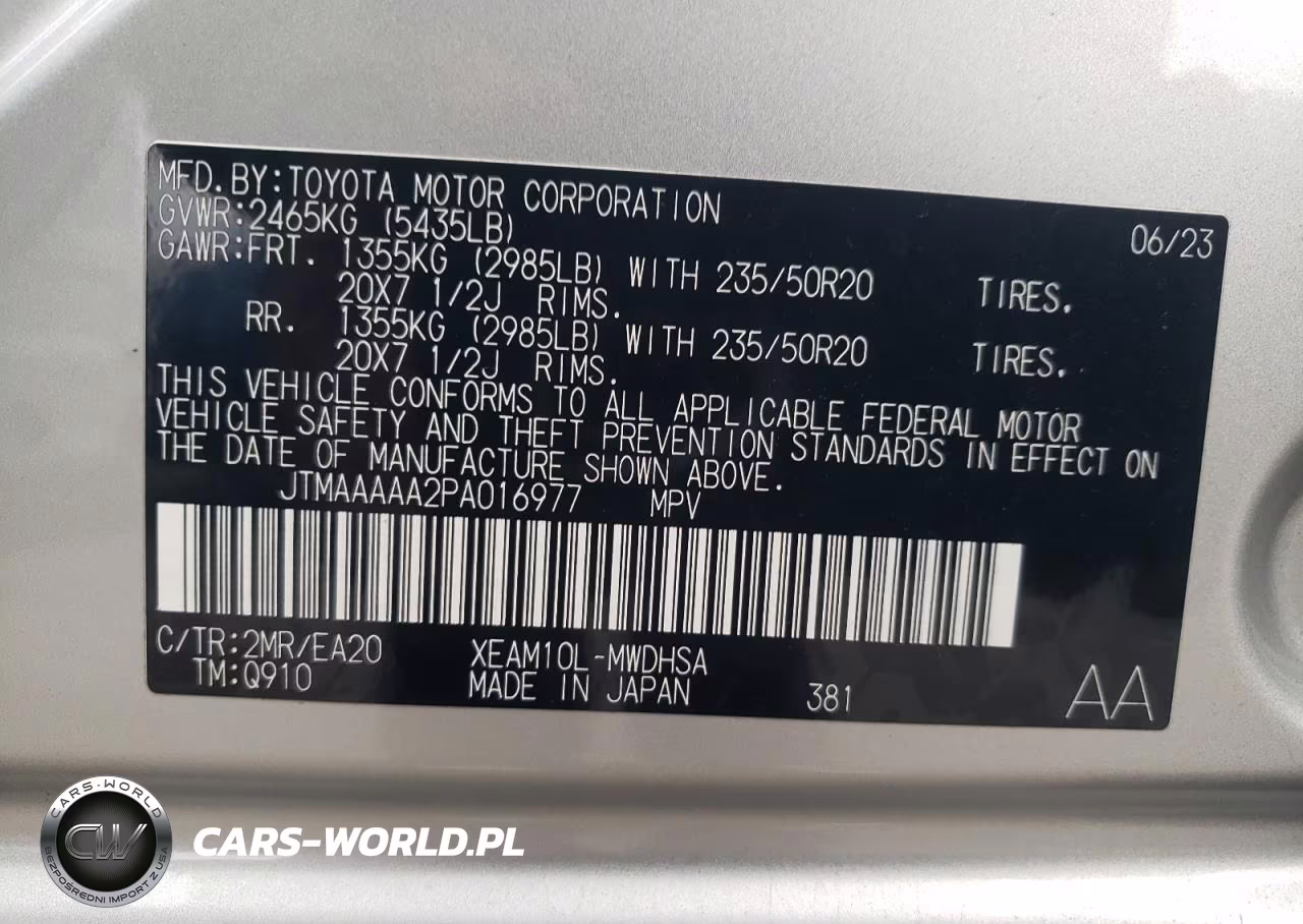 2023 Toyota Bz4X Xle VIN:JTMAAAAA2PA016977 - 12
