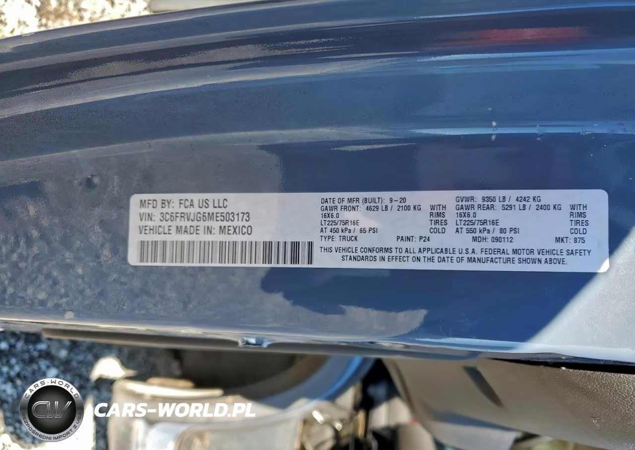 2021 Ram Promaster 3500 Delivery Van VIN:3C6FRVJG6ME503173 - 12