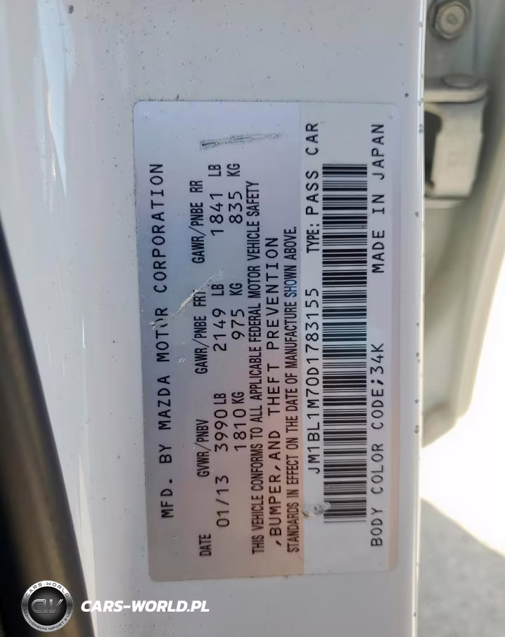 2013 Mazda 3 I VIN:JM1BL1M70D1783155 - 12