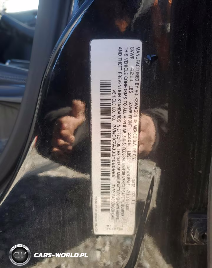 2011 Volkswagen Jetta Se VIN:3VWDX7AJ3BM080985 - 12