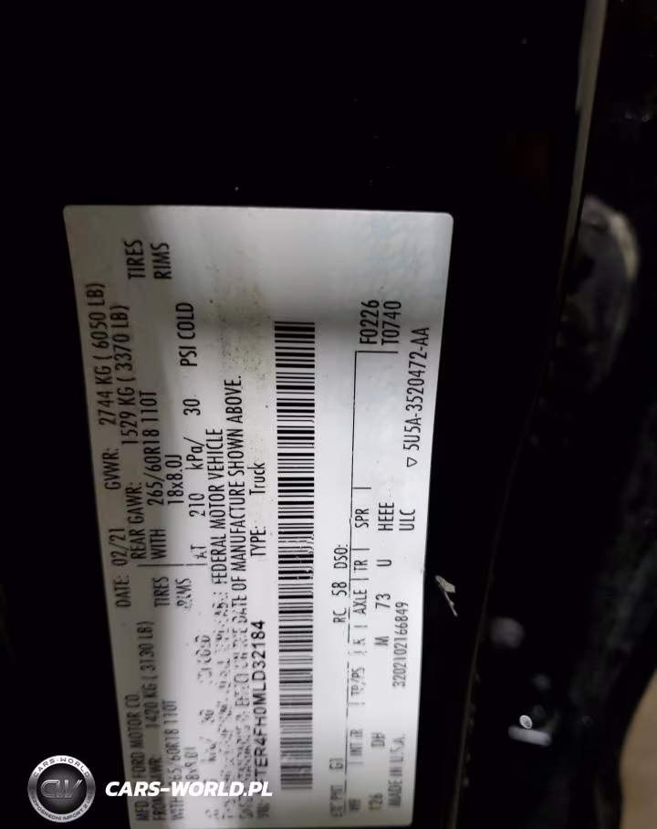 2021 Ford Ranger Xl VIN:1FTER4FH0MLD32184 - 13