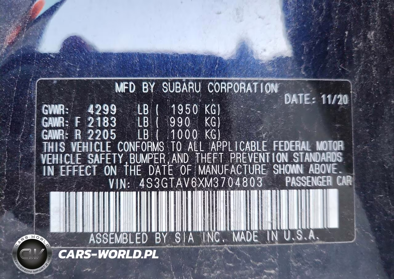 2021 Subaru Impreza Premium VIN:4S3GTAV6XM3704803 - 12