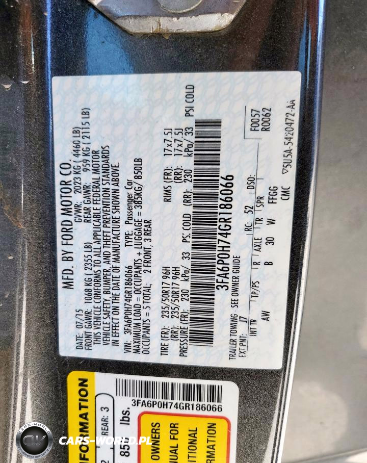 2016 Ford Fusion Se VIN:3FA6P0H74GR186066 - 13