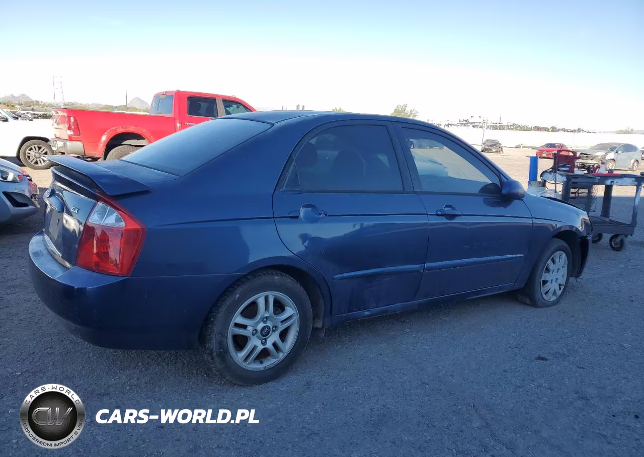 2004 Kia Spectra Lx VIN:KNAFE122745052456 - 3
